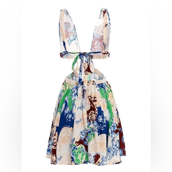 NWT Agua Bendita Gillian Cardumen Dress. Size Large - Picture 7 of 15